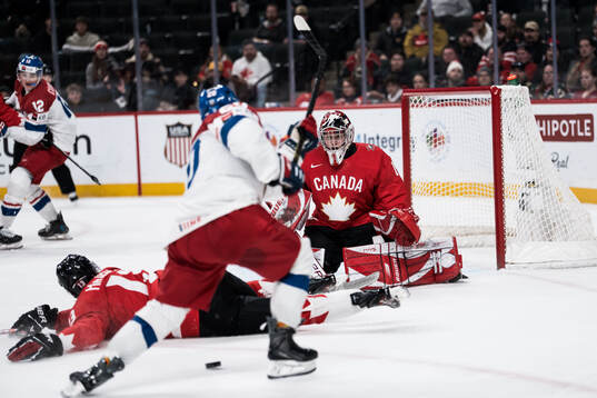 Goaltender Jack Ivankovic of Canada