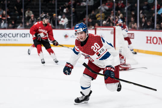 Adam Benak of Czech Republic celebrates