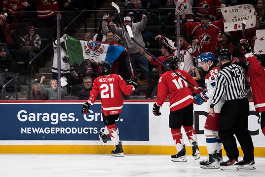 Cole Reschny of Canada celebrates