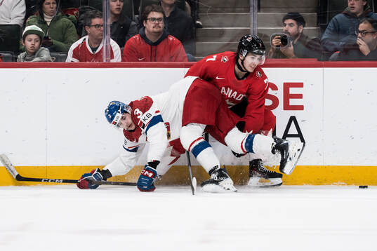 Max Psenicka of Czech Republic and Michael Misa of Canada