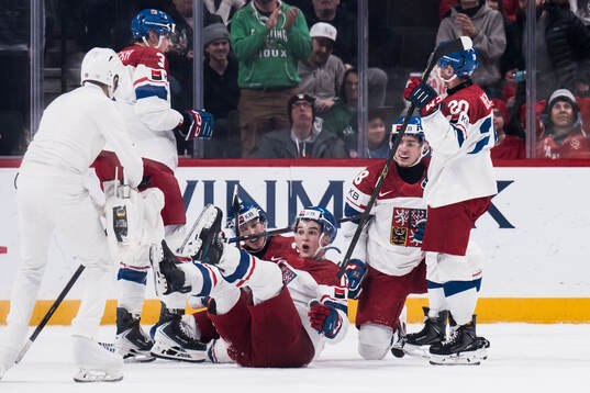 Maxmilian Curran of Czech Republic celebrates
