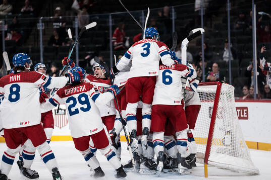 Players of Czech Republic celebrate