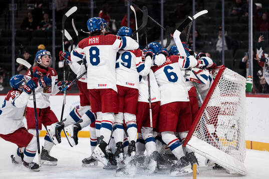 Players of Czech Republic celebrate