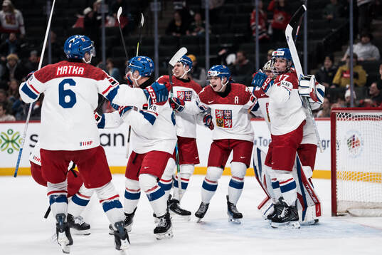 Players of Czech Republic celebrate