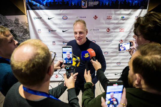Bläddra bland fler bilder av 2026 IIHF World Junior Championship, day 11, Sweden, press event