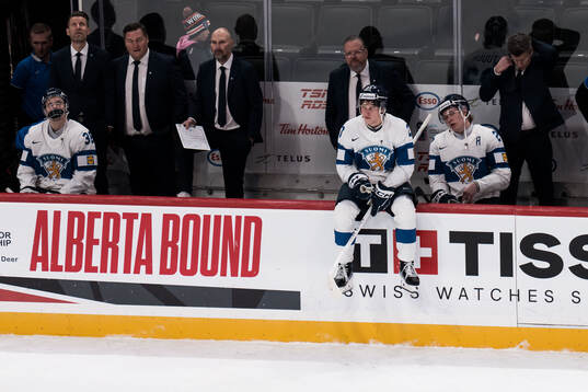 Leo Tuuva of Finland looks dejected