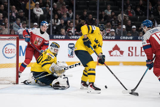 Goaltender Love Härenstam of Sweden