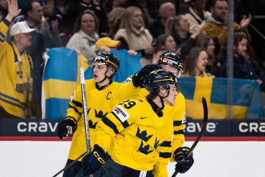 Casper Juustovaara Karlsson of Sweden celebrates