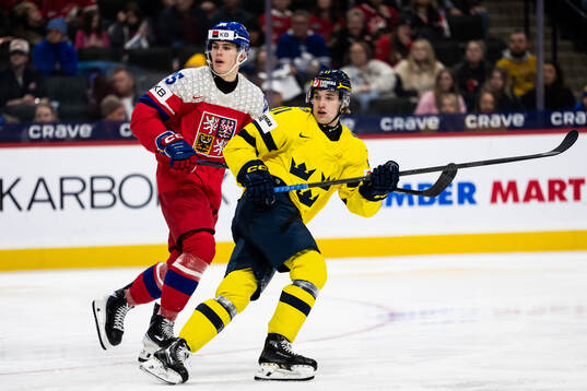 Adam Jiricek of Czech Republic and Lucas Pettersson of