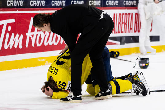 Jack Berglund of Sweden celebrates