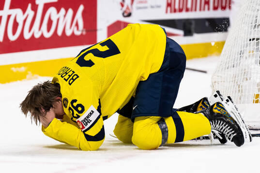 Jack Berglund of Sweden celebrates
