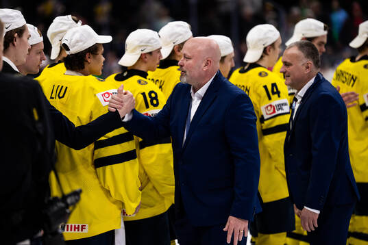 Head coach Patrik Augusta of Czech Republic