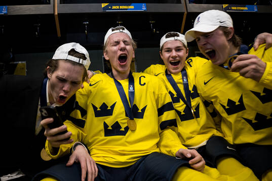 Jack Berglund, Leo Sahlin Wallenius and Ivar Stenberg of