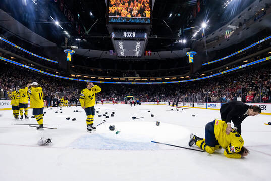 Jack Berglund of Sweden celebrates