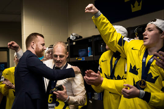 General manager Anders Lundberg and Head coach Magnus