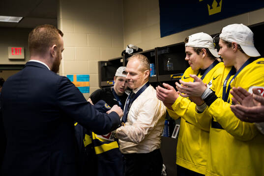 General manager Anders Lundberg and Head coach Magnus