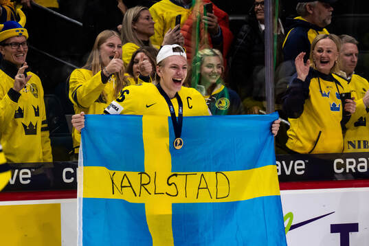 Jack Berglund of Sweden celebrates