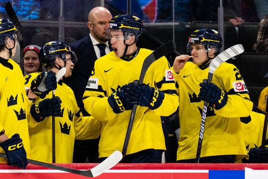 Felix Öhrqvist, William Håkansson and Alfons Freij of