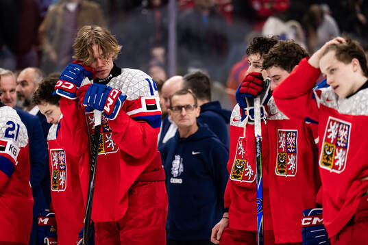 Vaclav Nestrasil of Czech Republic looks dejected