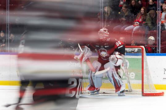 Malmö Redhawks målvakt Marek Langhamer