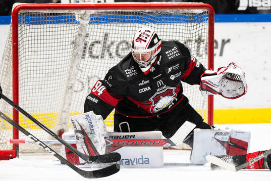 Malmö Redhawks målvakt Marek Langhamer