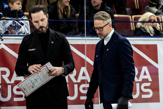 Leksands assisterande tränare Niklas Persson och tränare