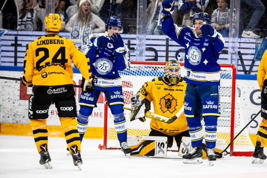 Leksands Max Veronneau jublar