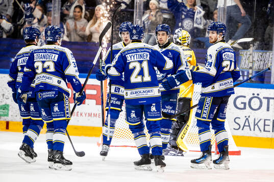 Leksands Max Veronneau jubel