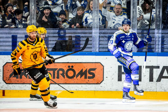 Leksands Olle Strandell jubel