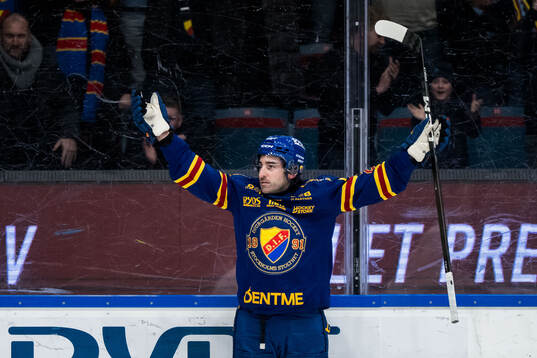 Djurgårdens Joseph Laleggia jublar