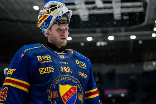 Djurgårdens målvakt Daniel Marmenlind deppar