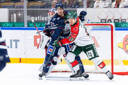 Linköpings Eskild Bakke Olsen och Frölundas Nicklas Lasu