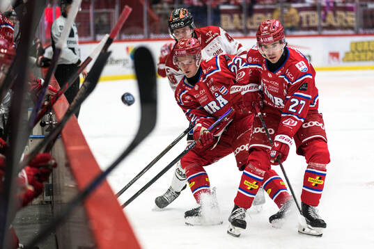 Timrås Edwin Annerstedt och Ludvig Levinsson mot Örebros