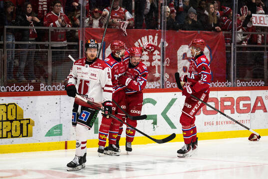 Timrås Emil Pettersson, Jonathan Dahlén jublar