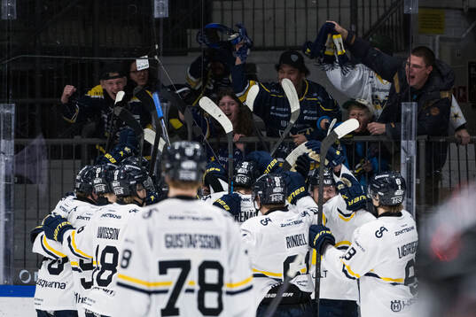 HV71s spelare jublar