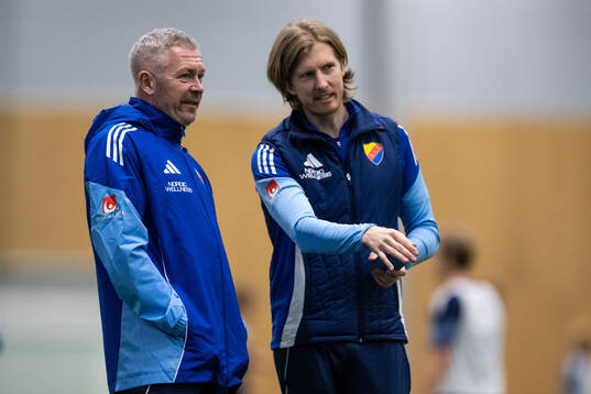 Tränare Willie Kirk och assisterande tränare Mikael