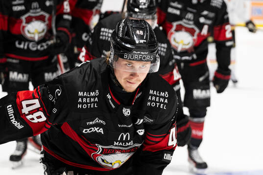 Malmö Redhawks Lauri Pajuniemi jublar
