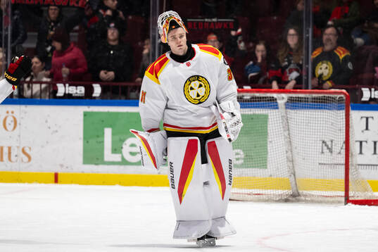 Brynäs målvakt Erik Källgren deppar