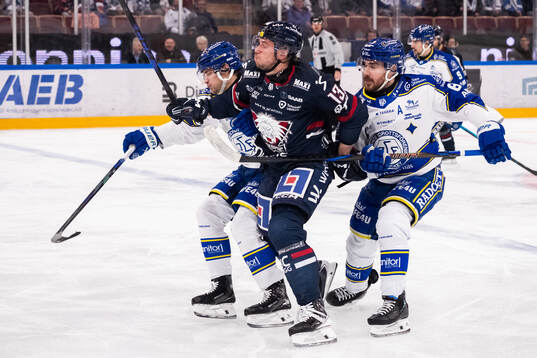 Linköpings Jakub Vrana och Leksands Matt Caito
