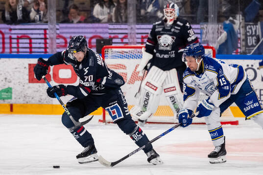 Linköpings Fredrik Karlström och Leksands Max Veronneau