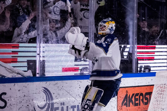 Leksands målvakt Marcus Gidlöf