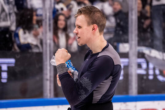 Leksands målvakt Marcus Gidlöf