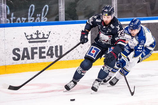 +Linköpings Robin Kovacs och Leksands Joonas Lyytinen