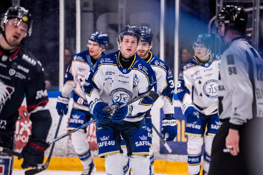Leksands Tinus Luc Koblar jublar