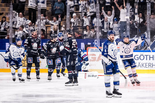 Leksands Matt Caito jublar