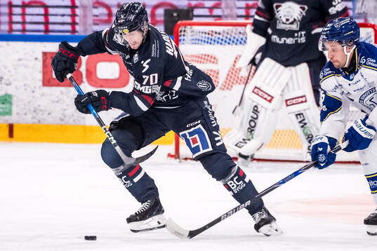 Linköpings Fredrik Karlström och Leksands Max Veronneau