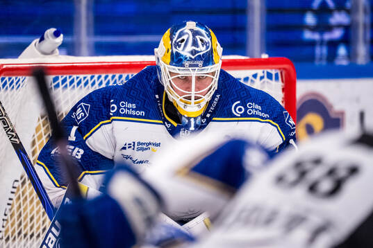 Leksands målvakt Marcus Gidlöf