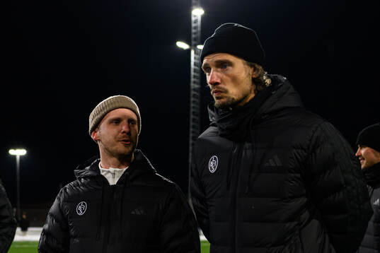 Tränare dam Jakob Heurgren och tränare Robin Asterhed