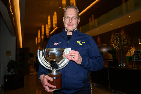Head coach Magnus Hävelid of Sweden pose for a photo with