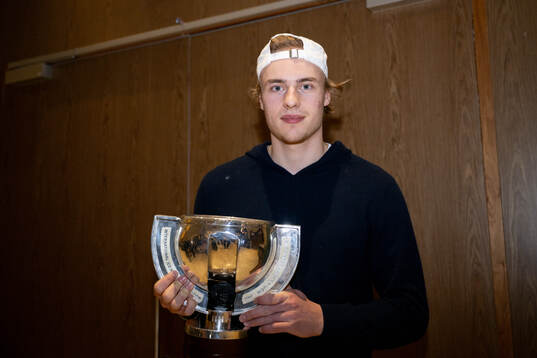 Goaltender Love Härenstam of Sweden poses for a photo with